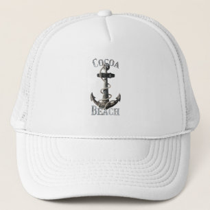 Cocoa Beach Florida Vacation Nautical Anchor Trucker Pet
