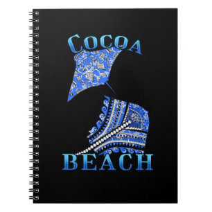 Cocoa Beach Florida Vacation Tribal Stingray Notitieboek