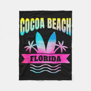 Cocoa Beach Florida Vakantie Souvenir Fleece Deken