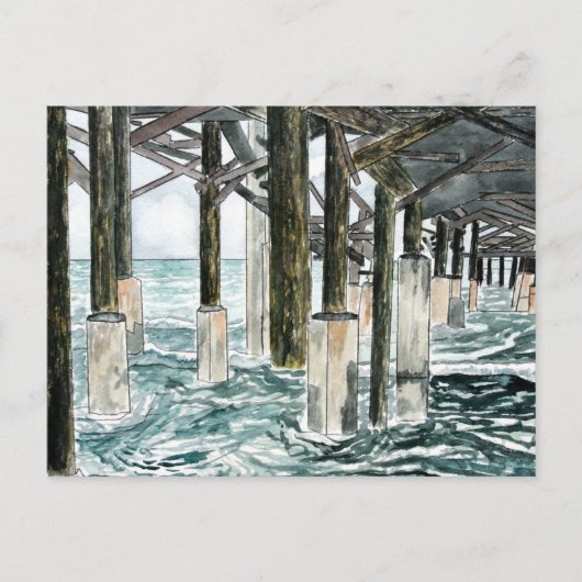 Cocoa Beach Pier Briefkaart (Voorkant)
