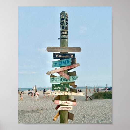 Cocoa Beach Pier foto Poster (Voorkant)