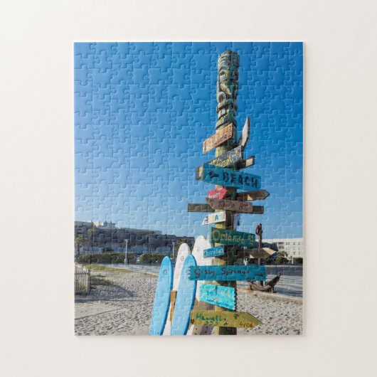 Cocoa Beach Tiki Totem Legpuzzel (Verticaal)