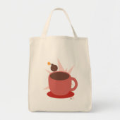 Cocoa Bomb Hot Chocolate Funny Toon Tote Bag (Voorkant)
