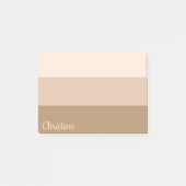 Cocoa Brown Ombre gepersonaliseerd Post-it® Notes (Voorkant)