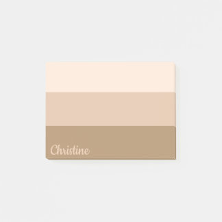 Cocoa Brown Ombre gepersonaliseerd Post-it® Notes
