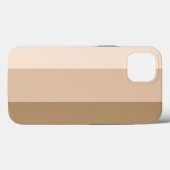 Cocoa Brown Ombre Striped Case-Mate iPhone Case (Achterkant (horizontaal))