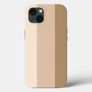 Cocoa Brown Ombre Striped iPhone 13 Hoesje