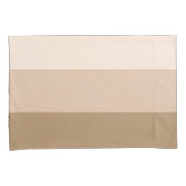 Cocoa Brown Ombre Striped Kussensloop (Voorkant-Rechts)