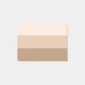 Cocoa Brown Ombre Striped Post-it® Notes (Voorkant)