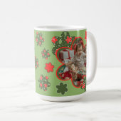 Cocoa, Chaos, Christmas Photo Holiday Coffee Mug (Devant droit)