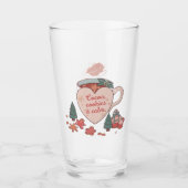 Cocoa, Cookies & Calm – Pastel Christmas CoT-Shirt Glas (Voorkant)