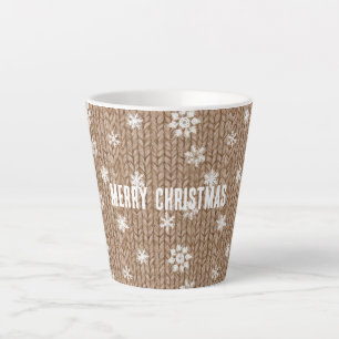 Cocoa Cream Sneeuwvlokken Kerst Latte Mok