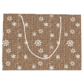 Cocoa Cream Snowflakes Christmas Groot Cadeauzakje (Achterkant)