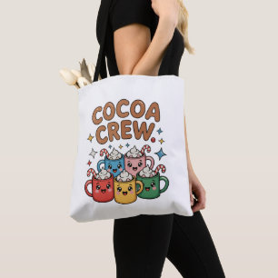 Cocoa Crew Hete Chocolade Kawaii Kerstmis Xmas Draagtas
