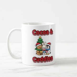 Cocoa en Knuffels Kerstbeer Konijn Pinguïn Koffiemok