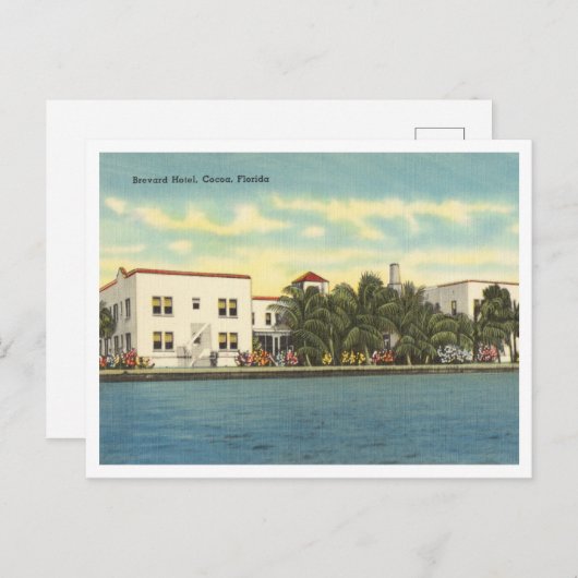 Cocoa, Florida Brevard Hotel jaren '40 Briefkaart (Voorkant / Achterkant)
