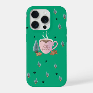 Cocoa, Koekjes & Rust – Pastel Kerstmis T-Shirt iPhone 15 Pro Hoesje
