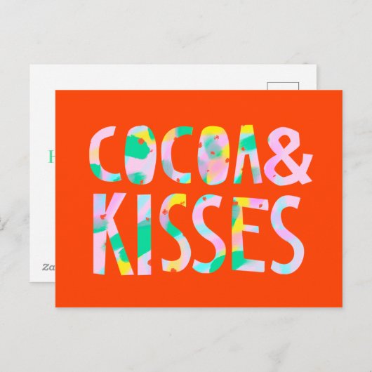 Cocoa & Kusjes Feestdagenkaart (Voorkant / Achterkant)