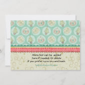 Cocoa Penguin Winter Fun Party Kaart (Achterkant)