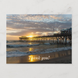 Cocoa Pier 1e zonsopgang 2017 Briefkaart