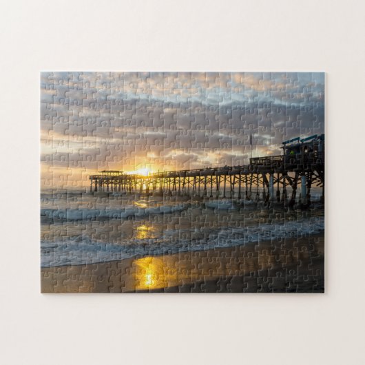 Cocoa Pier 1st Sunrise 2017 Legpuzzel (Horizontaal)
