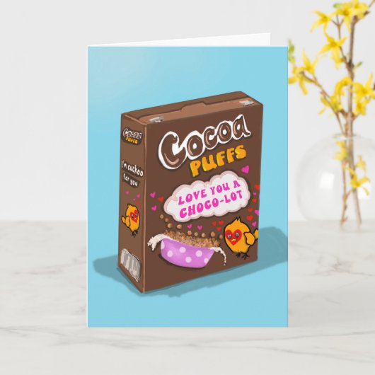 Cocoa Puffs jeu de cartes Valentine's Day (Fleur jaune)