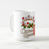 Cocoa Queen Funny Christmas Mug (Devant gauche)