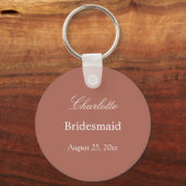 Cocoa Sienna Bridesmaid Dank u Sleutelhanger (Voorkant)