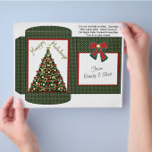 Cocoa, thee, ciderpakket winter kerstgunsten flyer (Hand)