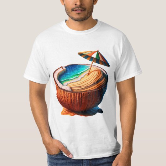 Cocoanut strand t-shirt (Voorkant)
