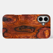 Cocobolo (bois) Finish iPhone 5 coque (Verso (horizontal))