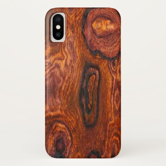 Cocobolo (hout) Finish Case-Mate iPhone Case (Achterkant)