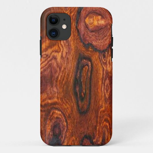 Cocobolo (hout) Finish iPhone 5 hoesje (Achterkant)
