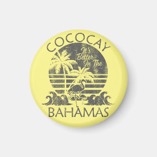 CocoCay Bahamas Magnet Vacation Cruise Retro Beach