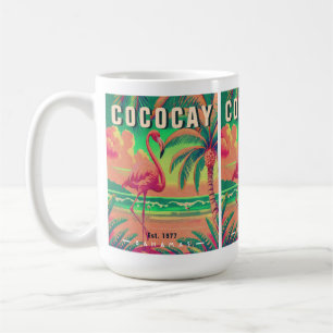 CocoCay Bahamas Retro Flamingo Souvenir jaren 1950 Koffiemok