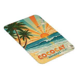 Cocococoy Bahamas Vintage Travel Magneet