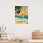 Cocococoy Bahamas Vintage Travel Poster (Keuken)