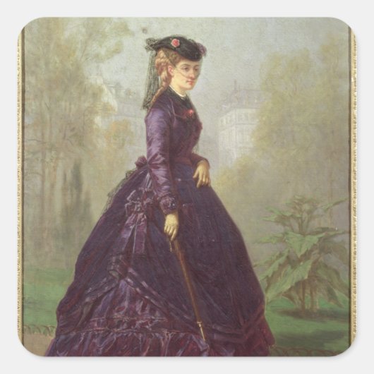 Cocodette, 1867 vierkante sticker (Voorkant)