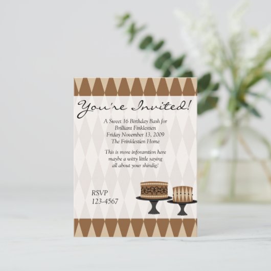 Cocolate Cakes Kaart (Staand voorkant)