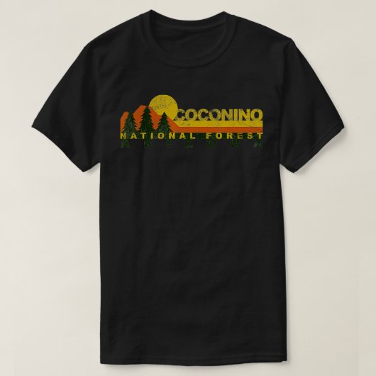 Coconino National Forest Retro T-shirt (Design voorkant)