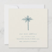 Coconut Coconut Palm Verandering van adres Verplaa Aankondiging (Voorkant)