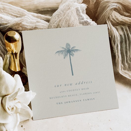 Coconut Coconut Palm Verandering van adres Verplaa Aankondiging