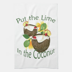 Coconut Drink Tiki Bar Towel Theedoek