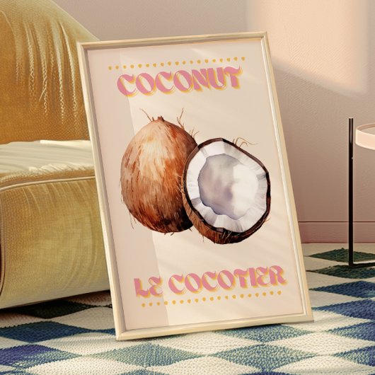Coconut Le Cocotier Frans Poster