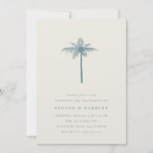 Coconut Palm Engagement Party Kaart (Voorkant)