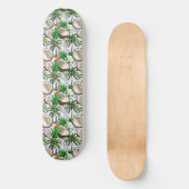 Coconut Palm Tree Tropical Pattern Design Skateboard (Voorkant)