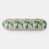Coconut Palm Tree Tropical Pattern Design Skateboard (Horizontaal)