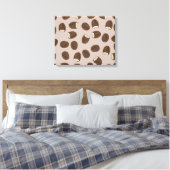 Coconut Pattern Canvas Afdruk (Insitu (Slaapkamer))