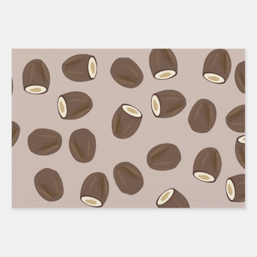 Coconut Pattern Inpakpapier Vel (Voorkant 2)