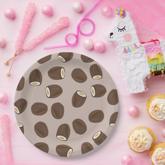 Coconut Pattern Papieren Bordje (Feest)